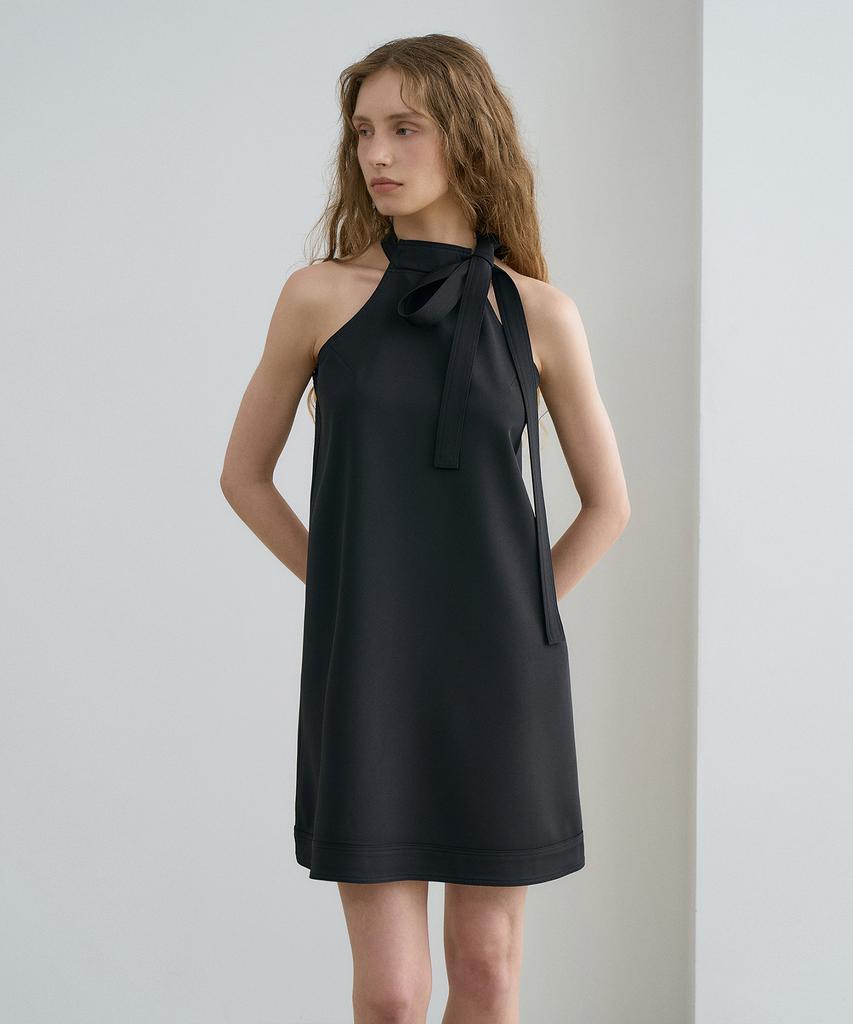 Rene J Ribbon Halter Neck Dress