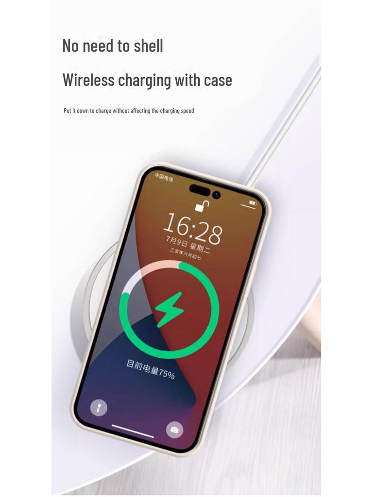 Wood Grain Magnetic Phone Case for Apple 13, 12mini, iPhone 11, 14/15 Pro. Silver Cannes Design, Anti-drop and Simple.