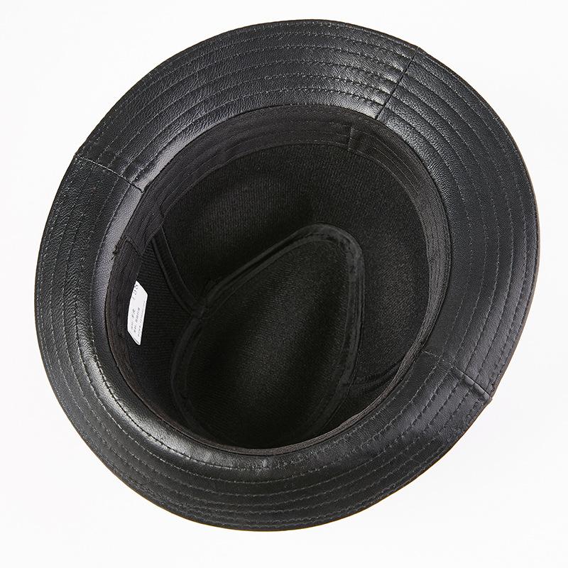 Мужская шляпа из овчины EFei с верхним слоем, осенне-зимняя винтажная шляпа из овчины для джентльмена, джазовая шляпа