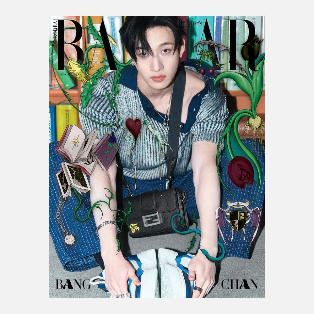 Журнал HARPER'S BAZAAR, февраль 2025 г. Обложка Stray Kids Bang Chan