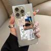 Прозрачный квадратный чехол-трубка для защиты iPhone 14 Pro Max 12 16 ProMax 15 Plus 13 11, защита от окисления, мужской узор