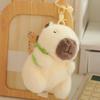 Strawberry Hat Persimmon Capybara Plush Pendant Keychain Backpack Decoration