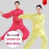 2024 Tai Chi Bamboo Linen Suit for Middle-Aged & Elderly - Ideal for Morning Exercise, Dance, or Wushu Practice