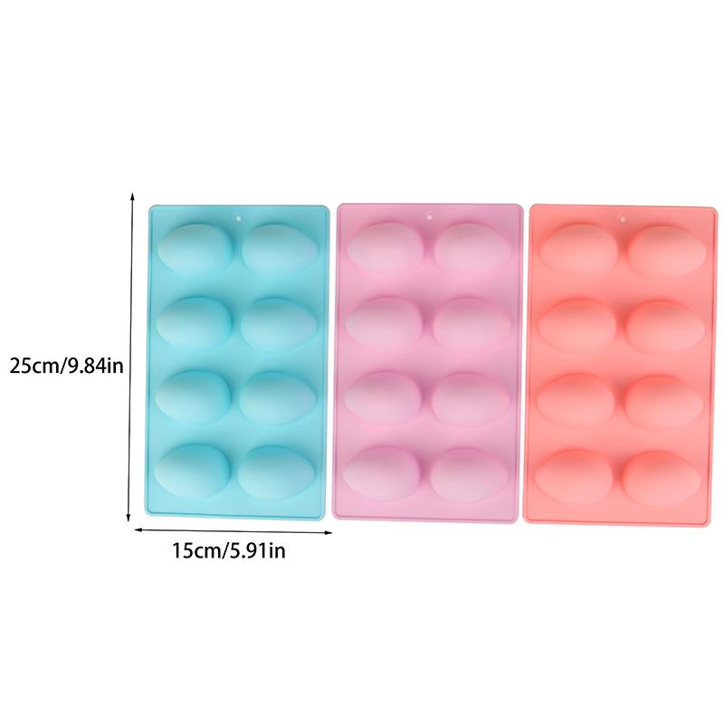 8 пасхальных яиц в форме яиц, силиконовая форма для выпечки, форма для шоколада, форма для пудинга, форма для льда, пасхальные поделки, мыло, подарки
