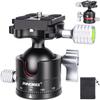 INNOREL Small Head Compact Camera Head 16kg Load Capacity Aluminum Alloy Compatible Free Head Mounting Size Ball Head Storage Bag Included C36