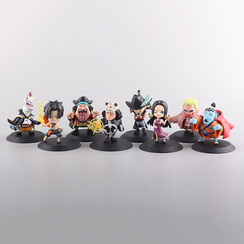 Аниме One Piece Фигурки Модели Куклы Игрушки Милый Луффи Семь Воинов Моря Эйс Боа Хэнкок Джинбе Коллекционные Игрушки