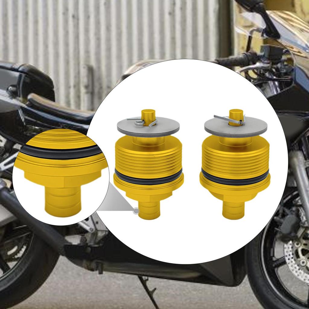 2 Pieces Front Shock Absorber Screws Impact Resistant Metal Motorcycle Directly Replace for 250