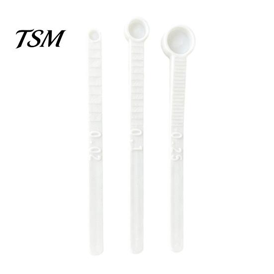 Accurate Portion Control Spoon 3Pcs/Set Fish Food Scoops, Mini Measuring Spoons, 0.02 0.1 0.25 Tiny Tank Dispenser Little Plastic Scoops for Aquarium
