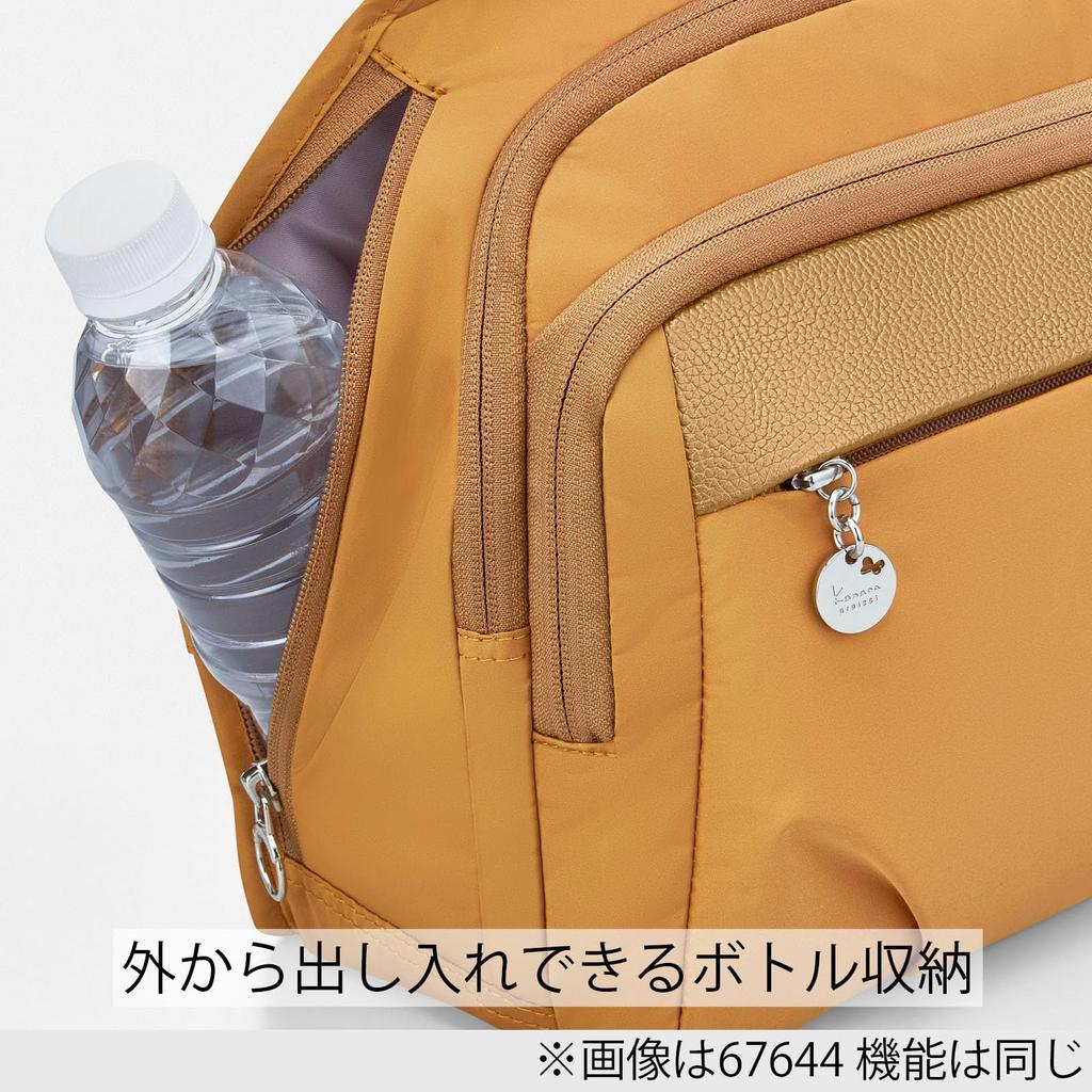 Rucksack with Pocket Ladies A4 Size Multifunctional Orange [Kanana Project] PJ1-4th Anti-Virus No.67645