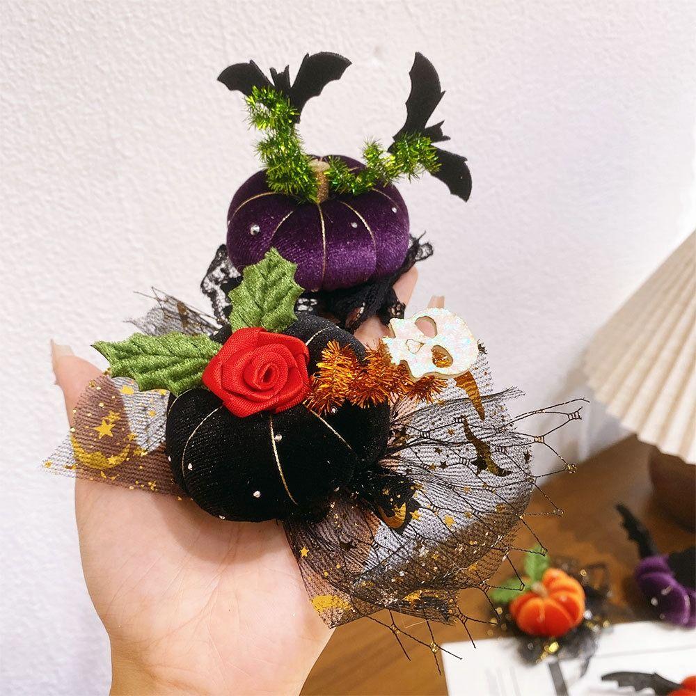 Ghost Halloween Hair Clip Y2K Witch Hat Hairpins Cute Cosplay Props Headwear Party Wear