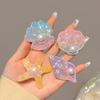 Colorful Sweet Cute Acrylic Ocean Style Starfish Shell Hair Clip for Women Girls Forehead Fringe Clip Fashion Summer Beach Gifts