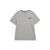 Logo Print American Retro Outdoor Casual Loose Sports Round Neck Short Sleeve T-Shirt SS24 Men Tops Gray 845925-03