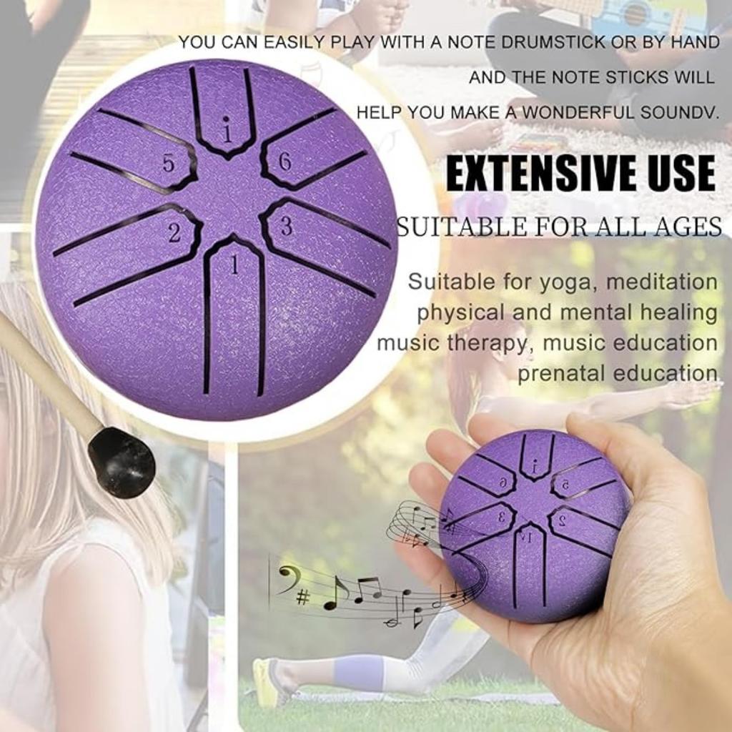 Steel Tongue Drum Rain Chime, Rain Drum for Outside, Rain Drum Instrument for Outside, Steel Tongue Drum Rain Chime Waterproof, Steel Tongue Drum