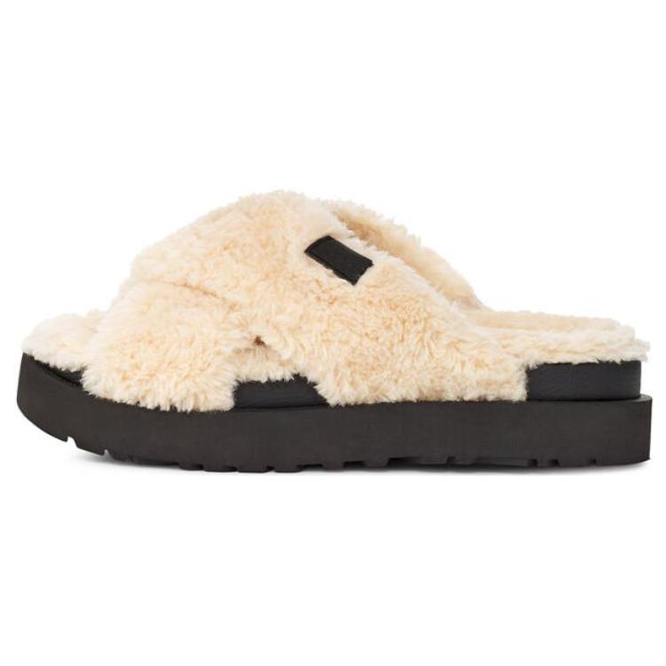 UGG Fuzz Sugar Cross Slides 1135131-NBLC