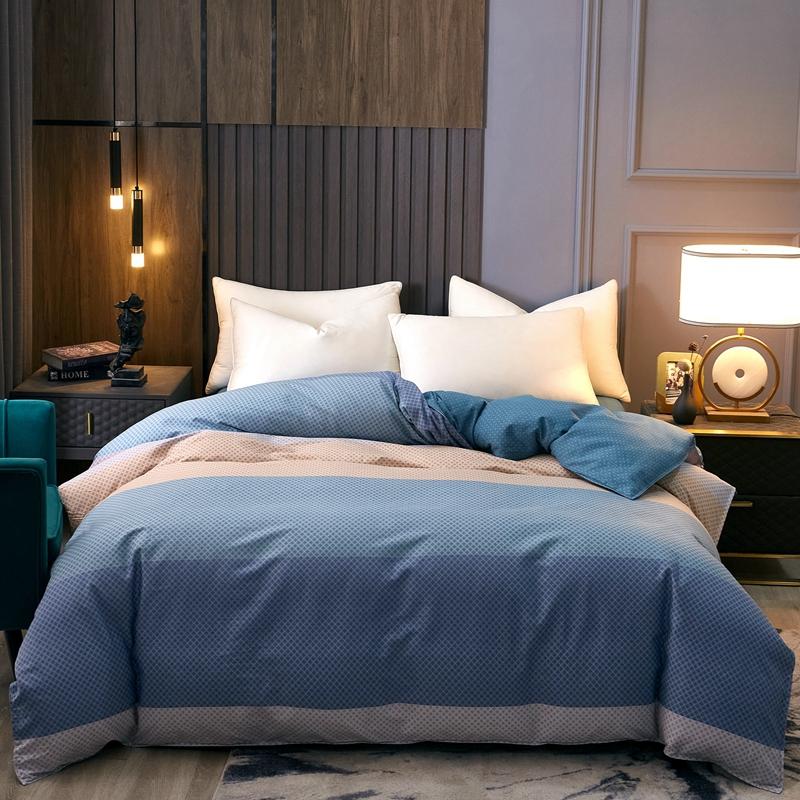 Пододеяльник с абстрактными полосками и волнами, геометрический узор, постельное белье размера «queen-size», 100% хлопок, пододеяльник с застежкой-молнией для детей и взрослых