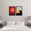 Украшение дома - Картина для гостиной, спальни, офиса - Картина в рамке для украшения стены, Настенный декор для гостиной, набор из 2 картин