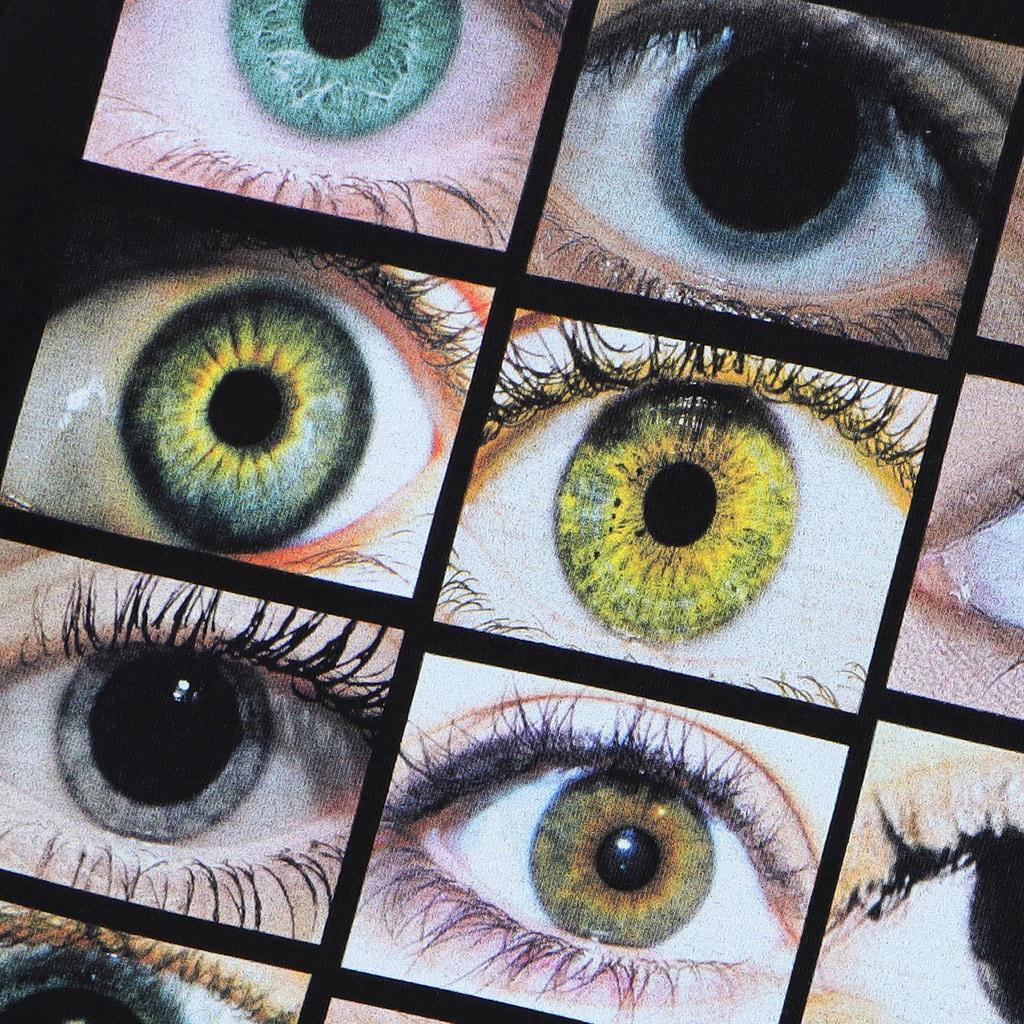 Футболка с рисунком в стиле хип-хоп Streetwear Eyes World