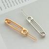 Gold Silver Brooch Pin Shape Safety Pin Hairpins Hair Clips for Women Girls Hairpin Barrettes
