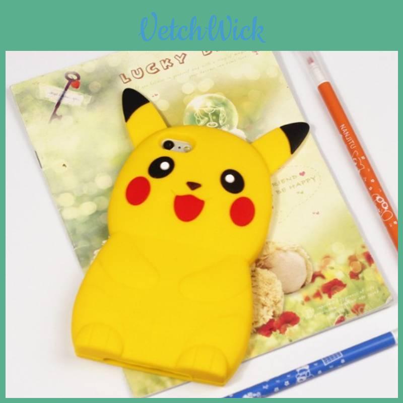 Силиконовый чехол для телефона Pokmon Pikachu со складной подставкой для iPhone 4 и 5 Защитные