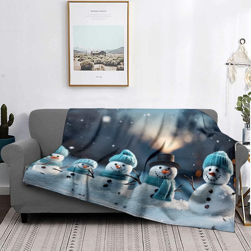 Home Decoration Plush Throw Sofa Blanket Bedspread Bed Fluffy Soft Blankets Decor Plaid Modern Halloween Merry Christmas Winter