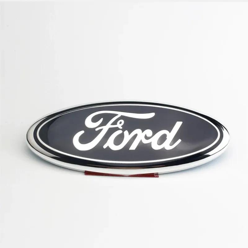 New 2026 Car Sticker 2025 Hot 17.5x7.5CM Car Logo Front Hood Trunk Badge Sticker for Ford Fiesta Focus Fusion Edge Ecosport Tran