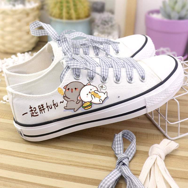 Низкие парусиновые туфли, маленькие белые туфли, женская обувь, студенты, бархат на осень и зиму, корейская версия, балетки, кеды, одинарные туфли, б