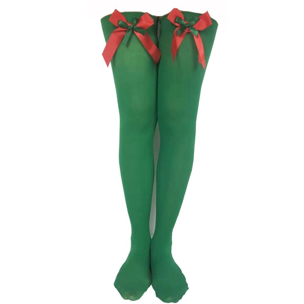 Bow Party Accessories Long tube Stockings Knee socks Christmas