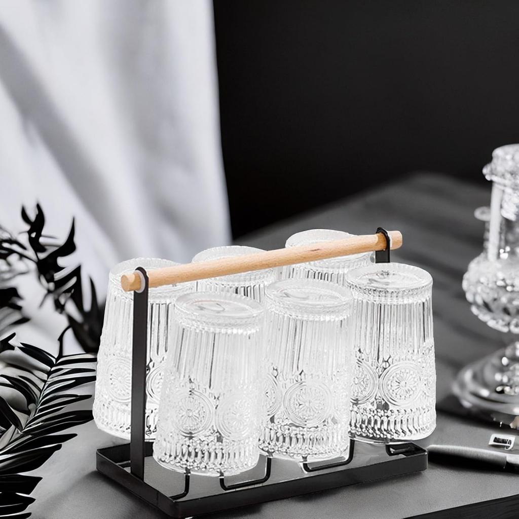 Простой и стильный органайзер для стеклянных чашек для экономии места, сушилка для чашек, держатель для чашек, кухонная кружка