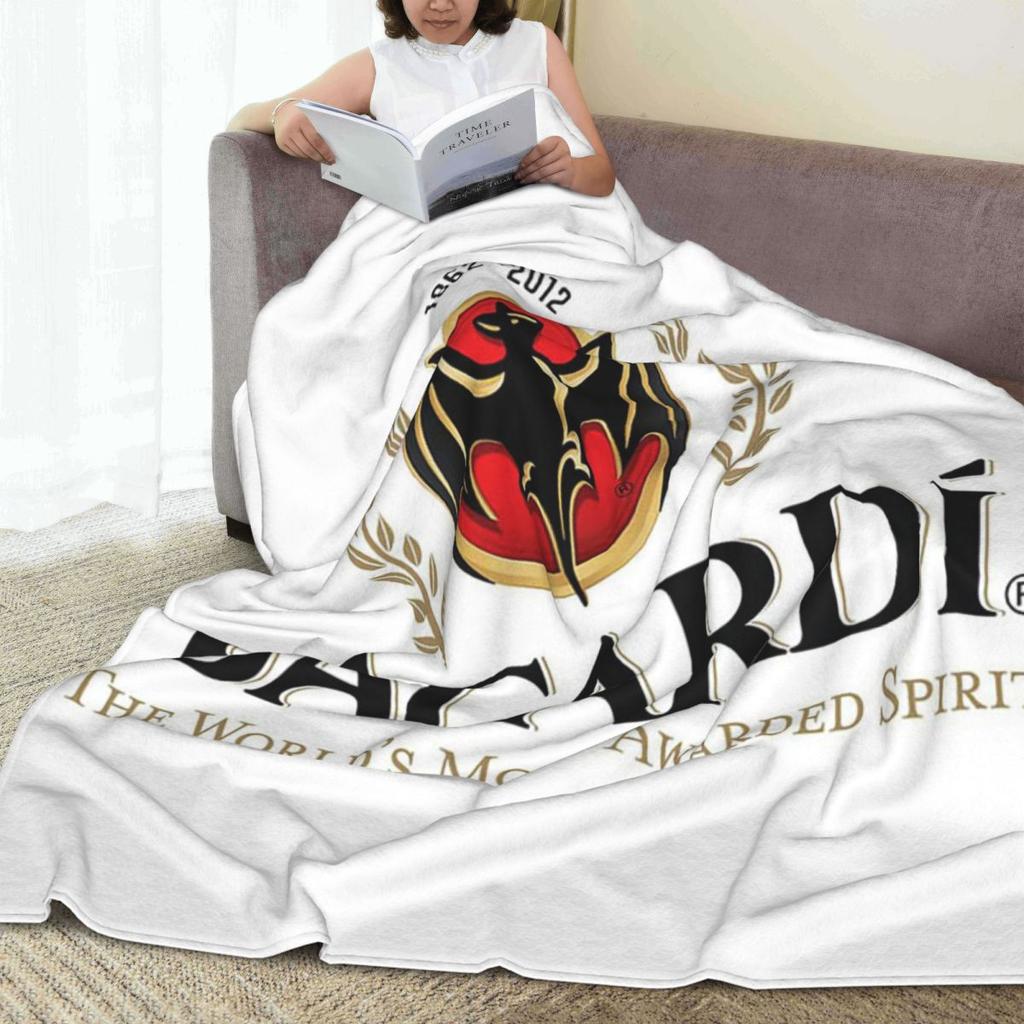 Модное Арт-Принт Одеяло с Логотипом Рома Bacardi Флисовое Плед для Дивана Пледы для Дивана Постельное Белье Покрывала Одеяло