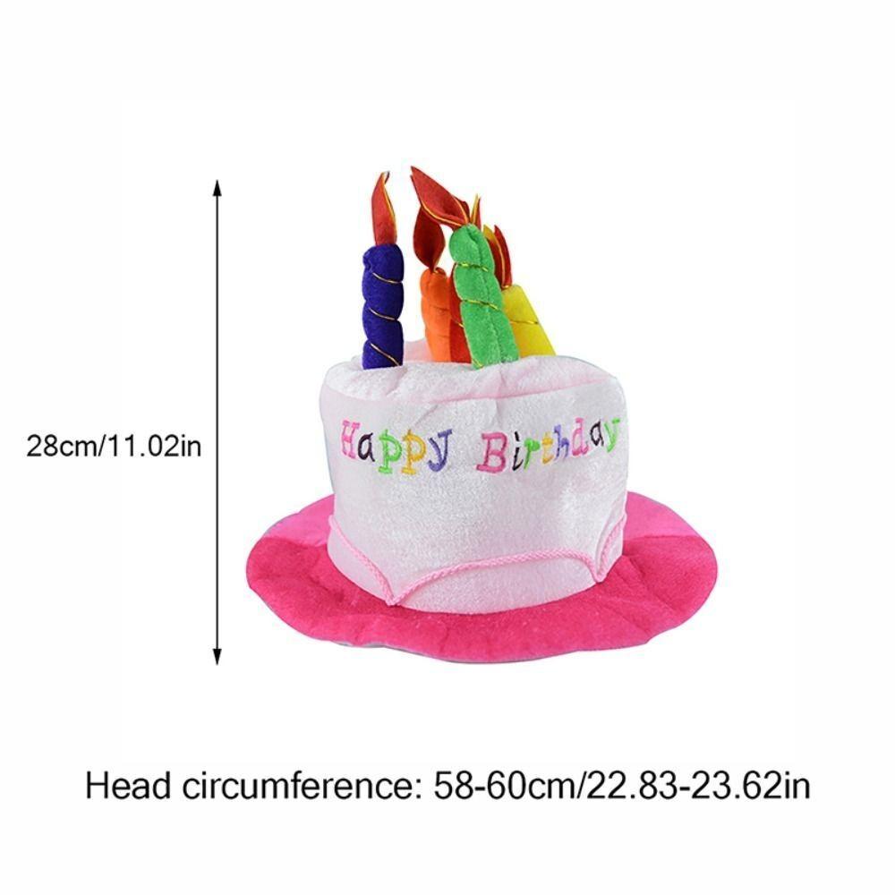 Hair Decoration Cake Candle Hat Funny Birthday Headwear Birthday Gift Decor