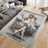 Pop Culture Area Rug, Bohemian Rhapsody Movie Freddie Mercury Wembley 2018 Poster, Man Cave Decor, Non-Slip Mat