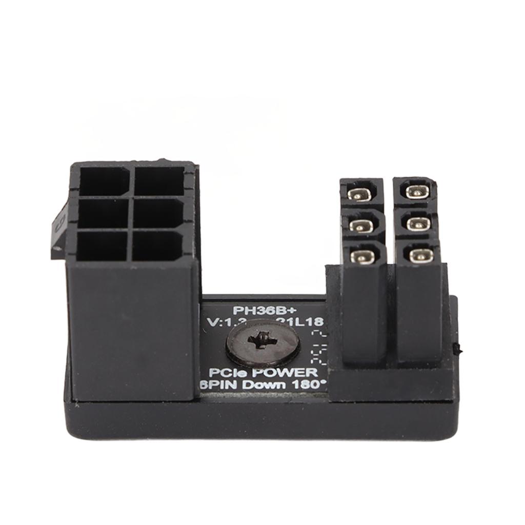 6Pin Female To 6pin Male Graphics Card Adapter 180 Degree Angled Adapter Welded Firmly 6Pin U Turn
