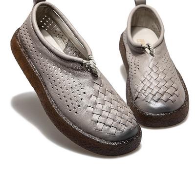 Модные женские лоферы из натуральной кожи на шнуровке, плетеные, дизайнерские, роскошные мокасины, свадебная обувь 42, женские нарядные балетки