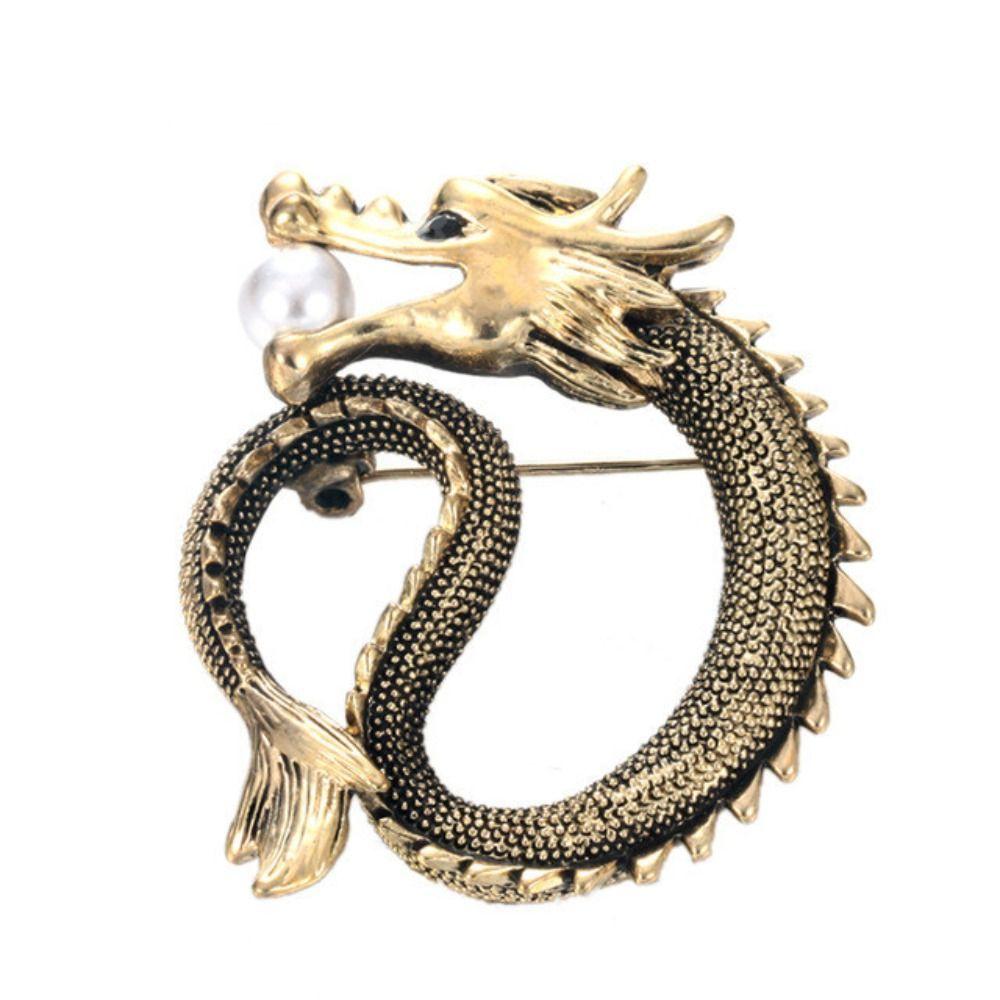 Dragon Dragon Totem Brooch Vintage Fly Dragon Brooch Jewelry Gifts Dragon Brooch Pins Men