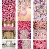 1pc Romantic Floral Backdrop,Polyester,for Weddings,Valentine'S Day,Spring Parties,Birthdays,Party Decor Garden&Room
