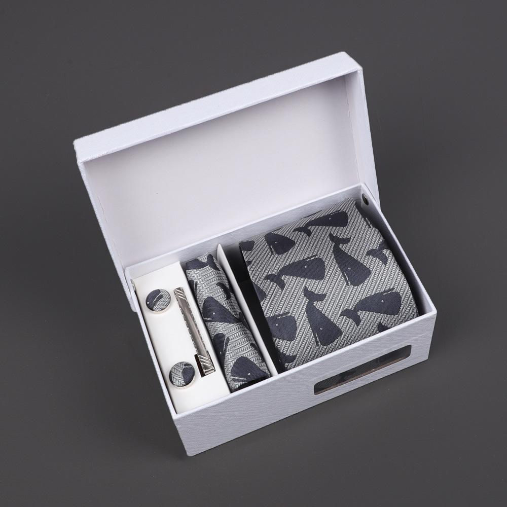 2025 Men'S Tie Premium Gift Box Jacquard Embroidered Tie Tie Logo Making