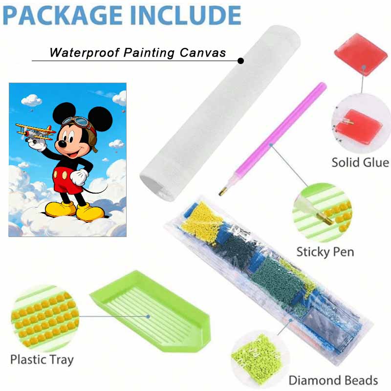Disney Набор для алмазной мозаики Алмазный Микки Маус пилот ручной работы DIY подарки, поделки настенного искусства, украшение для домашней комнаты