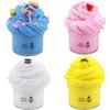 4PCS Colorful Mixing Cloud Cotton Candy Slime Soft And Non-Sticky Kids DIY Toy