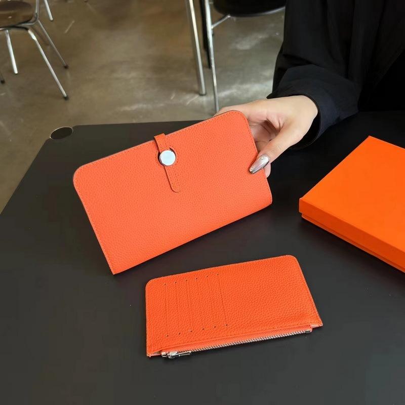 Новый модный верхний слой коровьей кожи с узором личи кожаный кошелек для женщин длинный стиль сумка из натуральной кожи сумка с зажимом для паспорта