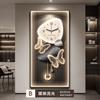 Роскошные Домашние Декоративные 3D Настенные Часы Гостиная Бесшумные Часы Коридор Цифровые Большие Настенные Часы Настенное Украшение Светодиодная Подсветка Картина