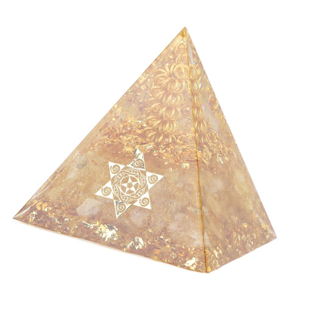 Пирамида Оргонита 6 см Генератор энергии Кристаллическая проволока Ручной работы Пирамида Декор для положительной энергии