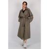 Women's Beige Belted Seasonal Trench Coat