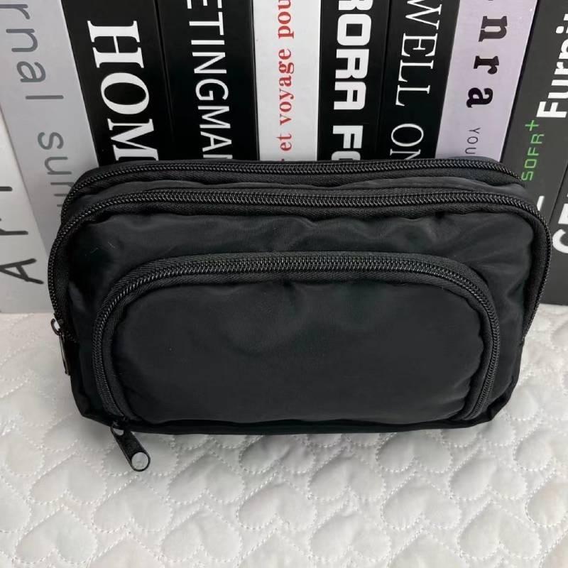 Stylish Large Capacity Ins Student Pencil Case Simple Front Open Window Makeup Bag