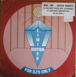 12-дюймовая пластинка LATEX PARTY - Том 7 PJPS1007 Ограниченное издание 1994 Бельгия Танцевальная и электронная музыка Б/у