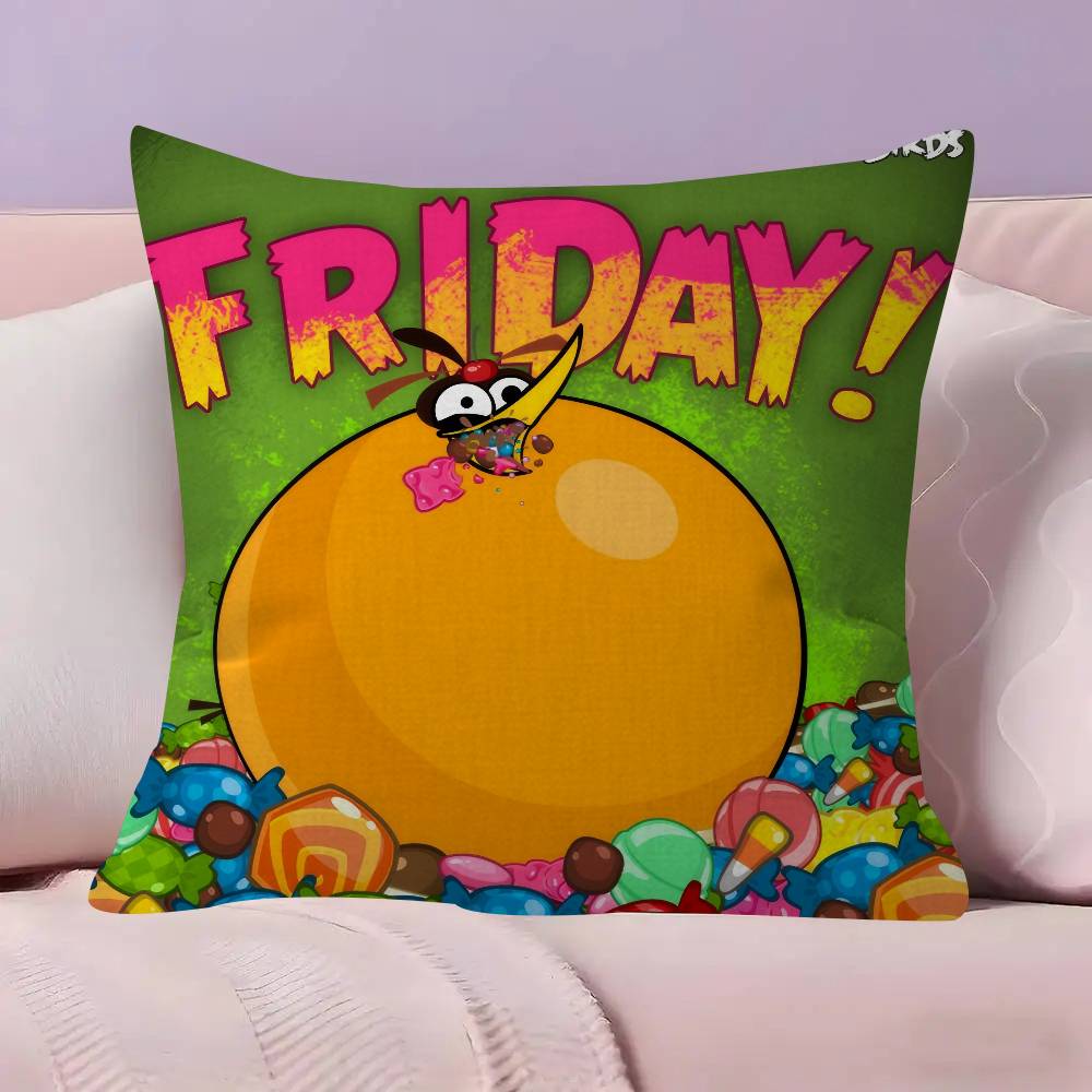 Animation AAAngry Birds Cartoon Pillow Cushion Cover Pillowcase Living Room Sofa Home Decor Customized