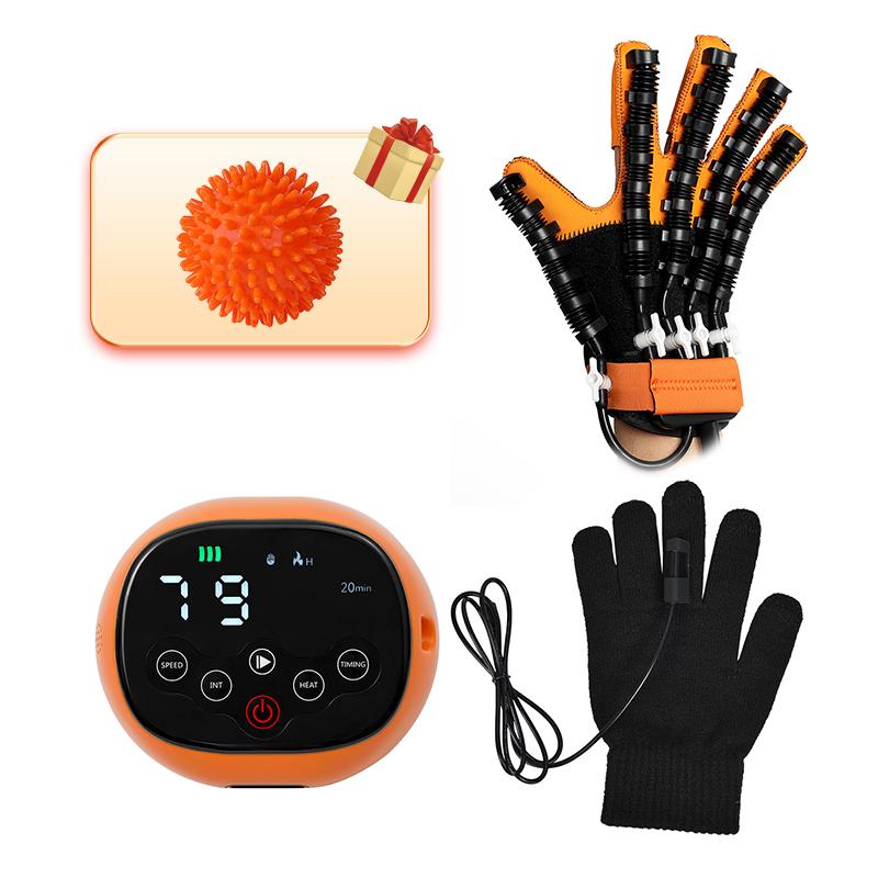 Rehabilitation Robotic Gloves with Heating Stroke Hemiplegia Hand Rehabilitation Device Finger Trainer Hand Massager