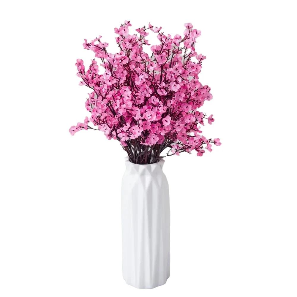 Gypsophila Artificial Flowers White Branch High Quality Baby Breath Fake Plant Brial Bouquet Home Valentine'Wedding Decor Spring