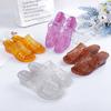 New Summer Women's Slippers Plastic Transparent Outdoor Wedge Slippers