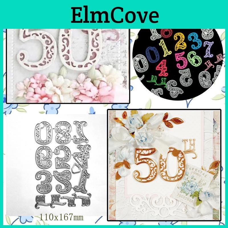 Stencils Number Cutting Dies Metal Die Cut For Diy Scrapbooking Album Paper Card Embossing