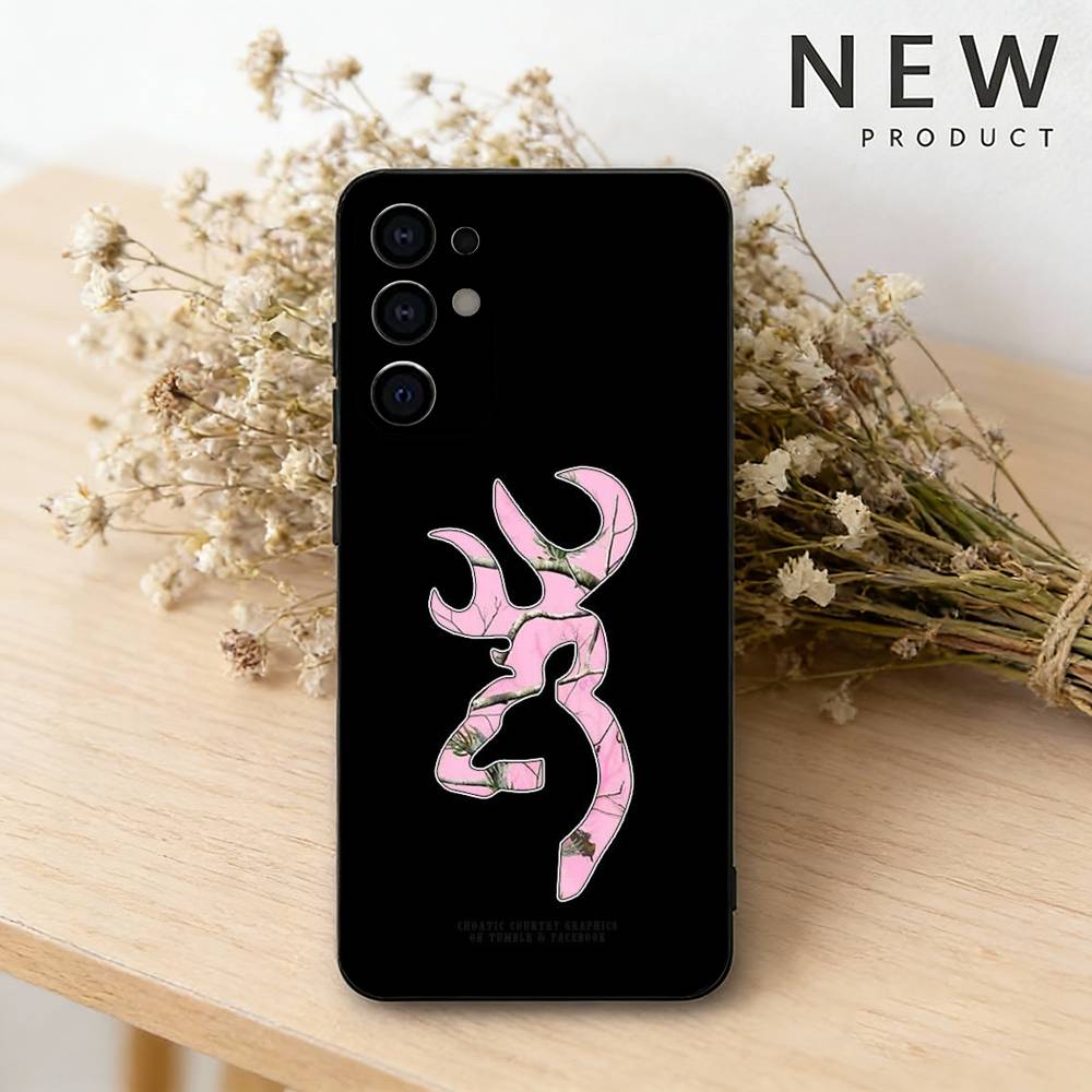B-browning phone Case For Samsung S26,25,24,21,22,23,30,20,Ultra,Plus,Fe,Lite Black Soft Cover